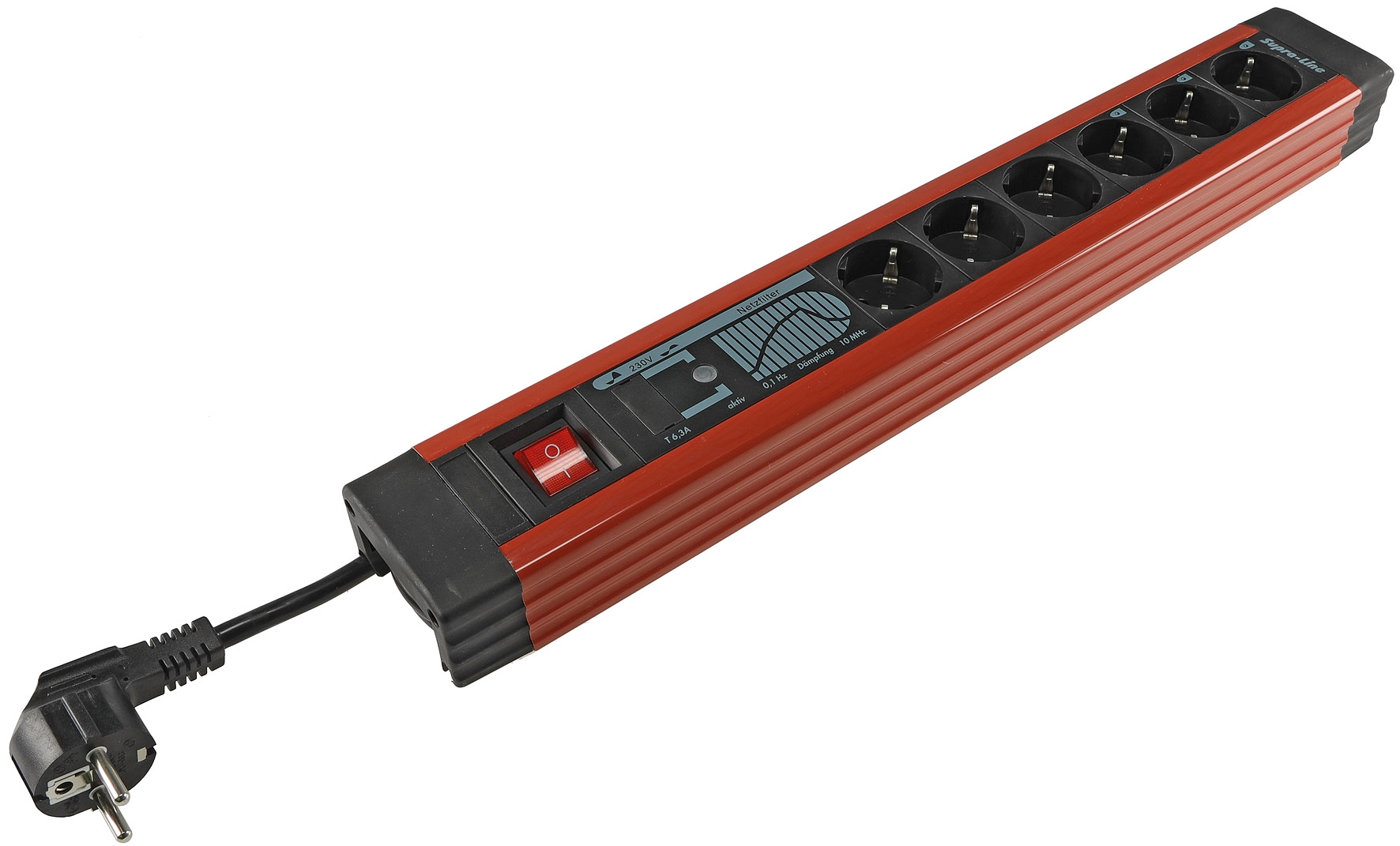 REV Supra-Line Steckdosenleiste Schalter 4-fach 2,5m Kabel Überspannungsschutz