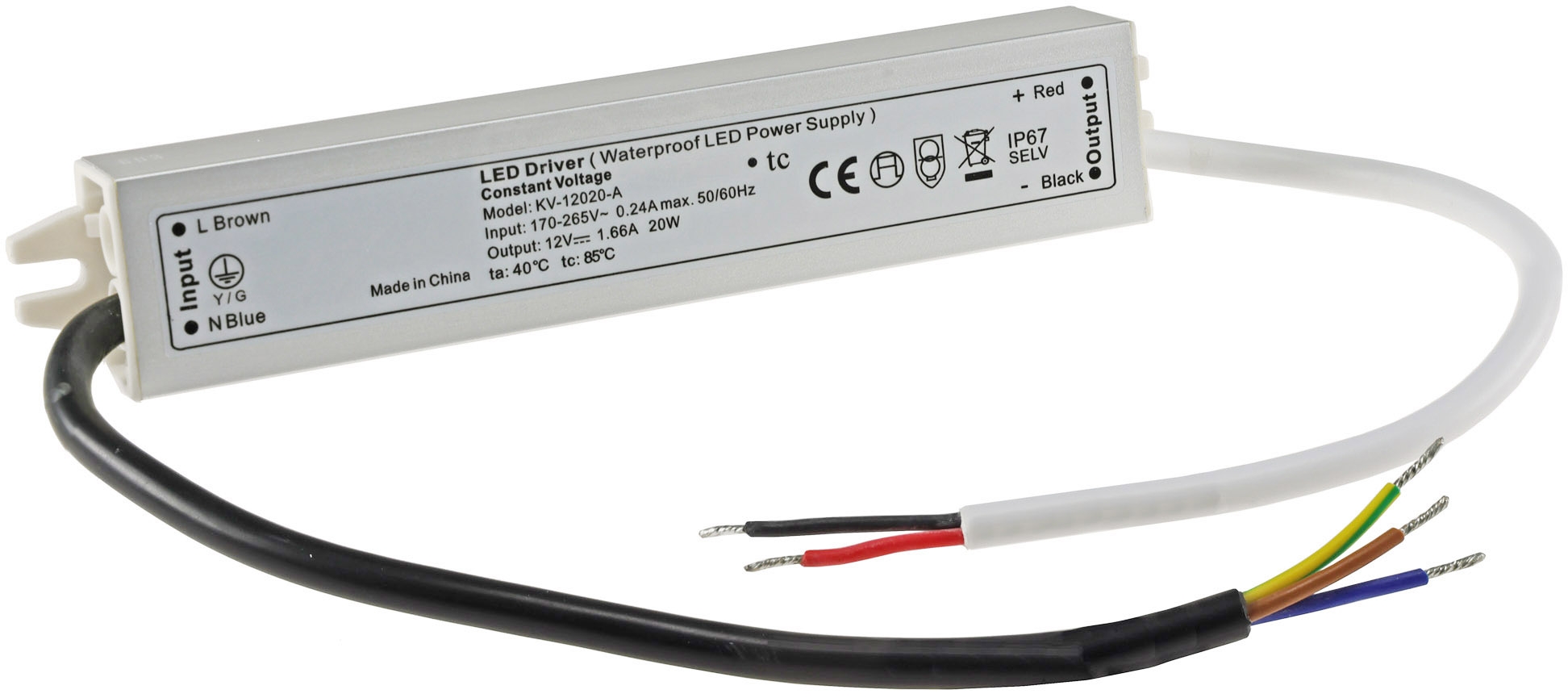 Dehner Elektronik SS 20-24VF LED-Trafo Konstantspannung 20 W 0.83