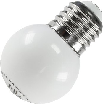 LED Tropfenlampe E27, 40mm Ø, warmweiß
