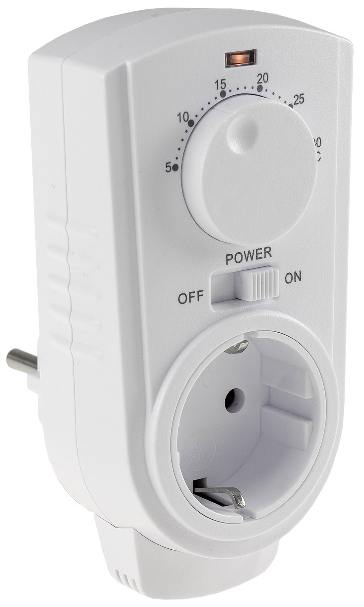 Steckdosen-Thermostat ST-35 ana max. 3500W, 5-30°C, AUS/AUTO, 230V - »