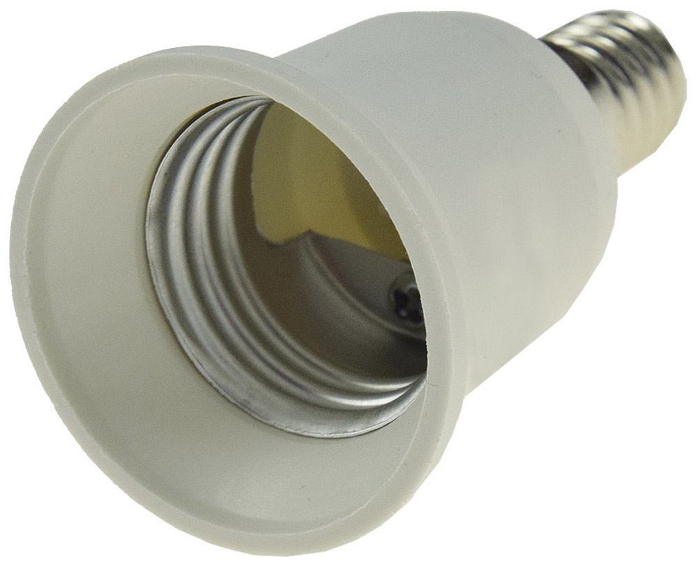 Lampensockel-Adapter, Kunststoff E14 auf E27 - »