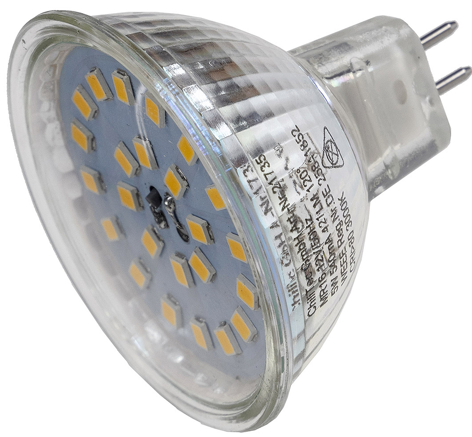 LED Strahler MR16 H55 SMD 120°, 3000k, 420lm, 12V/4W, warmweiß - »