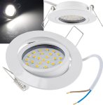 LED Einbauleuchte Chilitec 22092 Flat-32dim  warmweiß 5W 420lm weiß Einbaulampe 