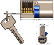 Schließzylinder 70mm (35+35mm)