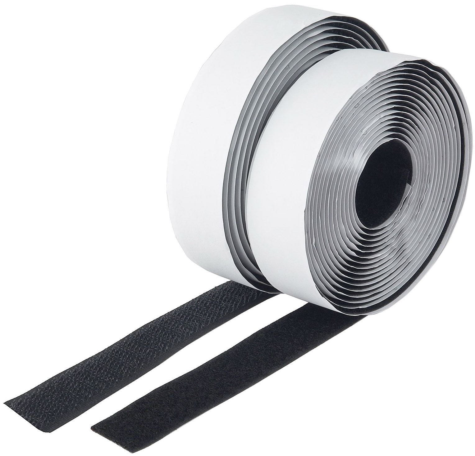Klettband 3m auf Rolle, selbstklebend 2-lagig, 300x2cm, schwarz - »