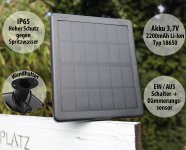 Gartenstrahler Set Solar mit 2 Spots