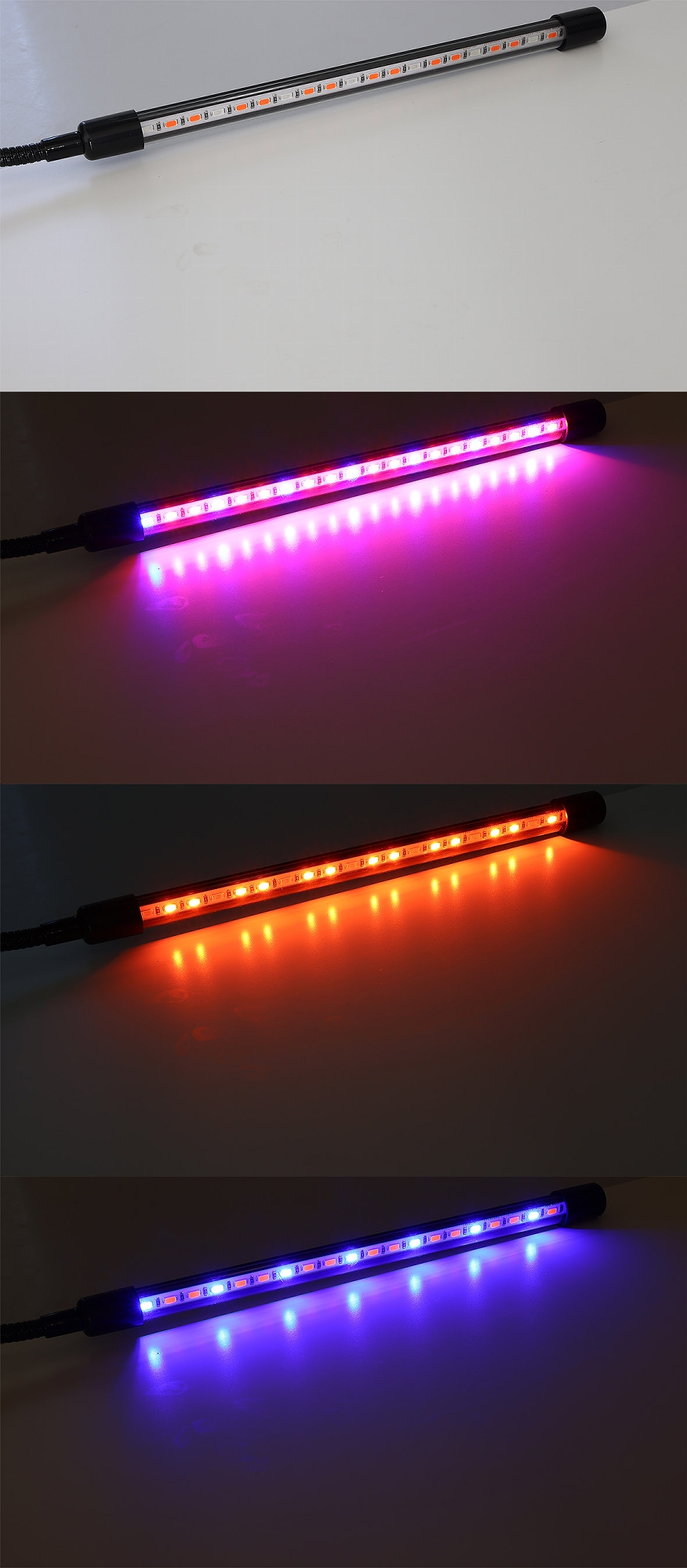 4-flammige LED-Pflanzenlampe, rot & blau, 360°-Schwanenhals, USB - Ihr  Elektronik-Versand in der Schweiz