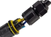 Kabelverbinder 3-polig, IP68, 230V